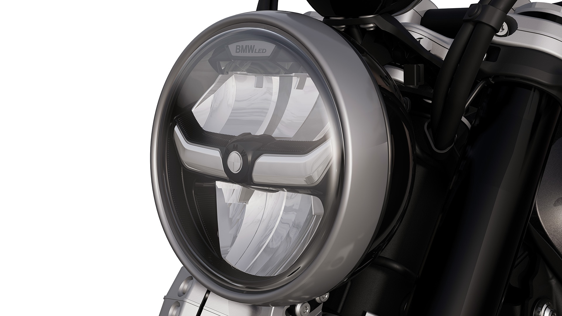 R 12 marki BMW Motorrad z reflektorem LED ze światłem do jazdy dziennej